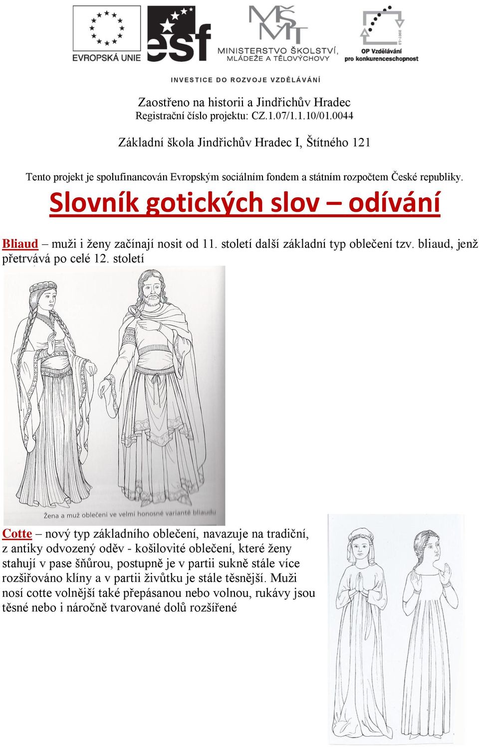 Slovník gotických slov odívání - PDF Stažení zdarma