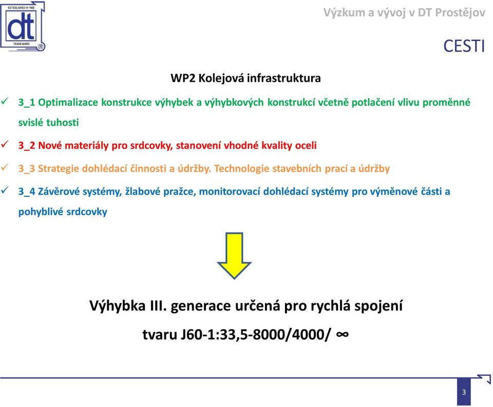 činnosti a údržby.