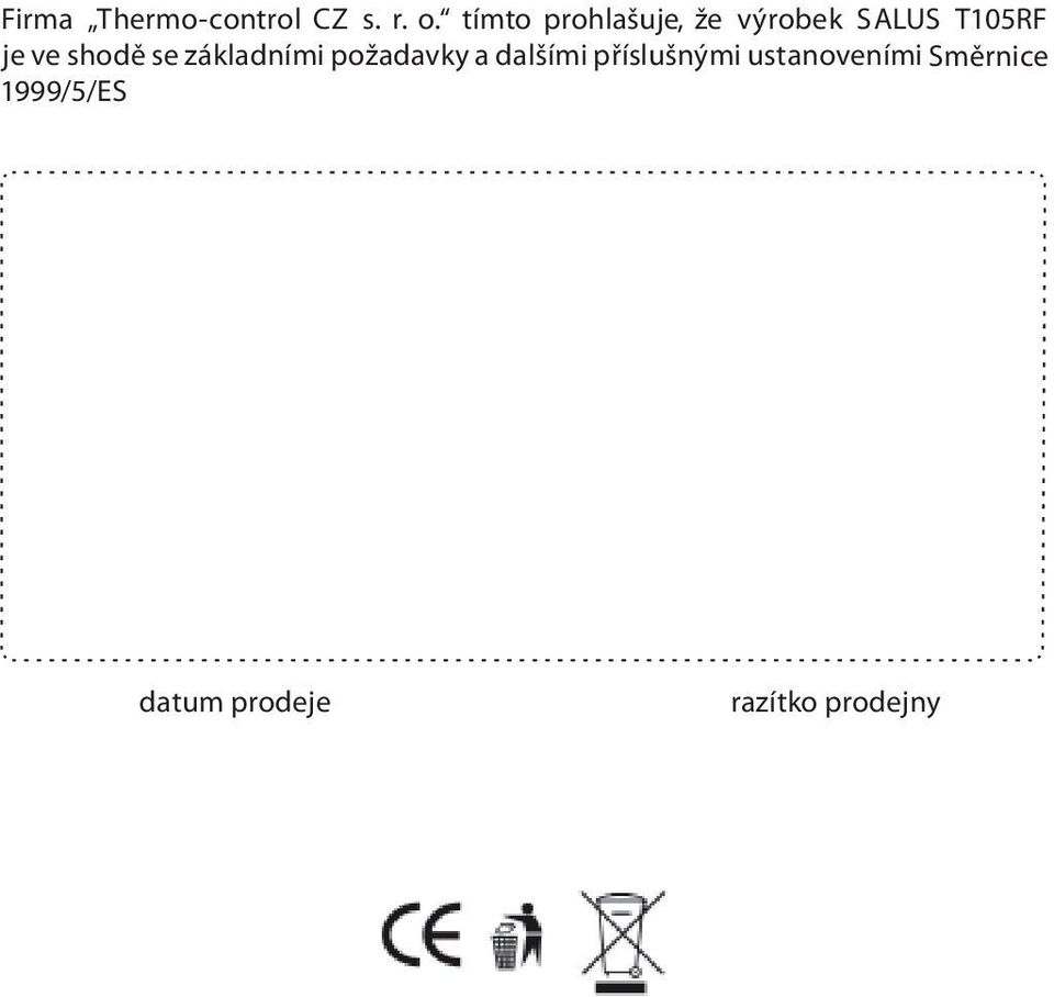 shodě se základními požadavky a dalšími