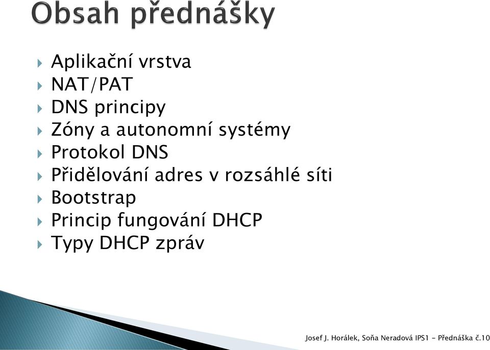 Prtkl DNS Přidělvání adres v rzsáhlé