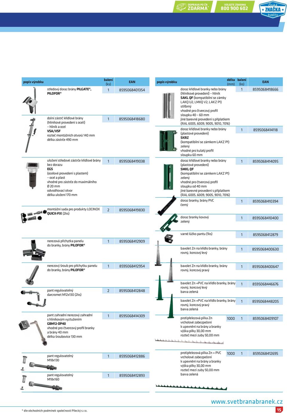 otvor délka uložení 170 mm montážní sada pro produkty LOCINOX QUICK-FIX (2ks) balení (ks) 1 8595068401354 1 8595068418680 1 8595068419038 2 8595068419830 popis výrobku délka (mm) doraz křídlové