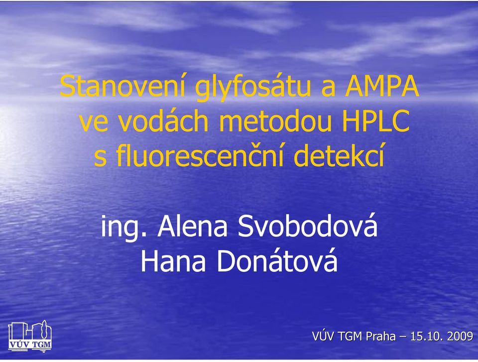 fluorescenční detekcí ing.