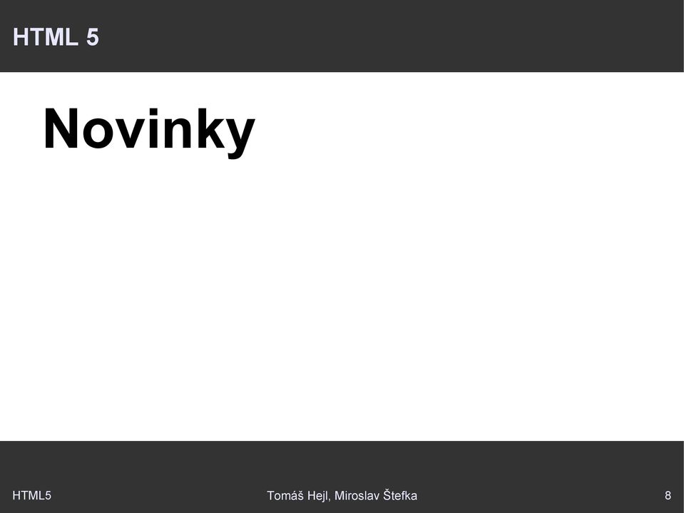 HTML5 Tomáš