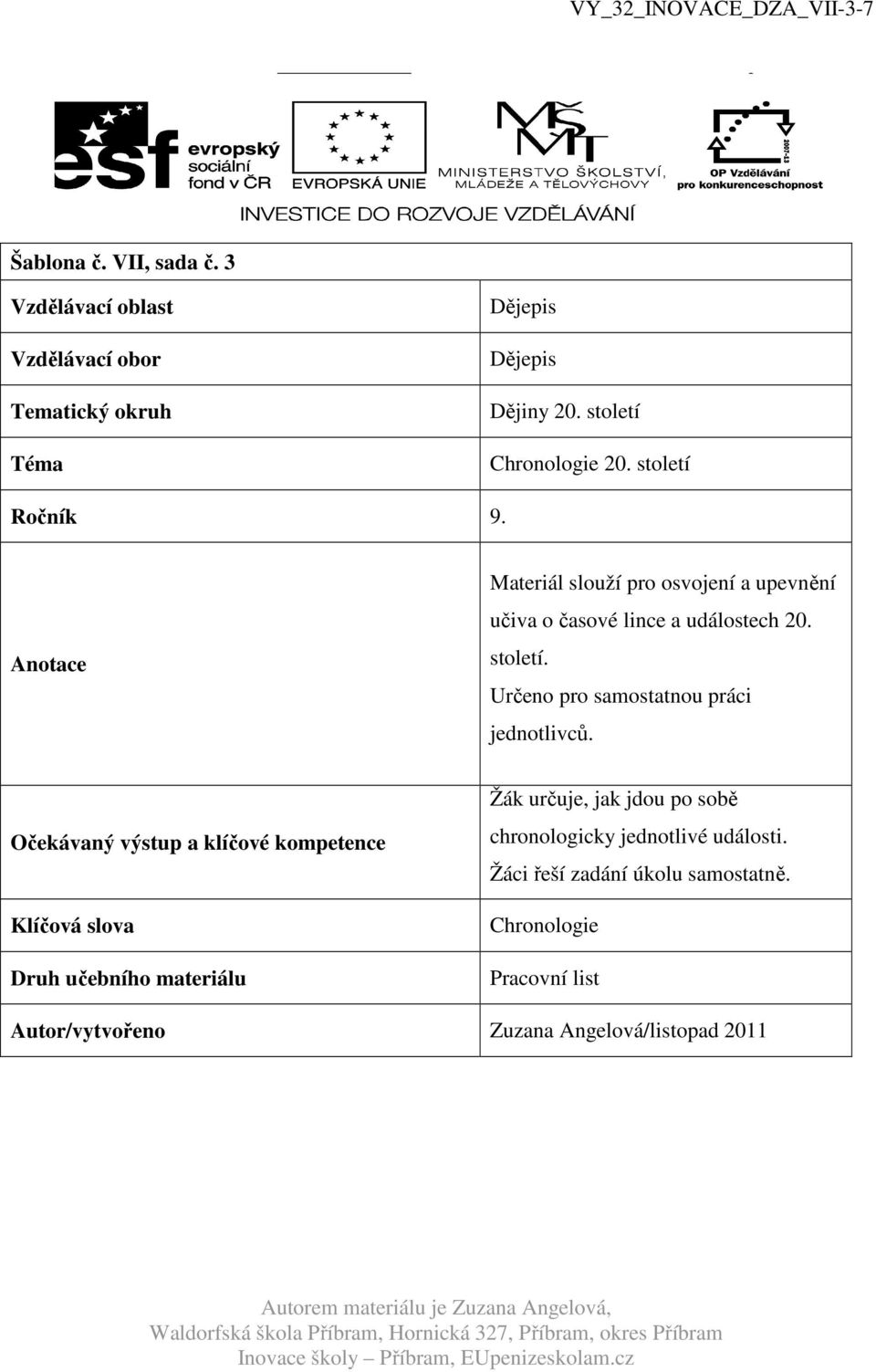 Určeno pro samostatnou práci jednotlivců.