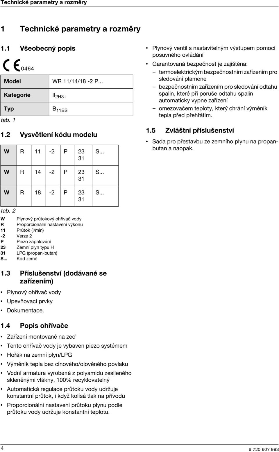 sledování odtahu spalin, které při poruše odtahu spalin automaticky vypne zařízení omezovačem teploty, který chrání výměník tepla před přehřátím. 1.