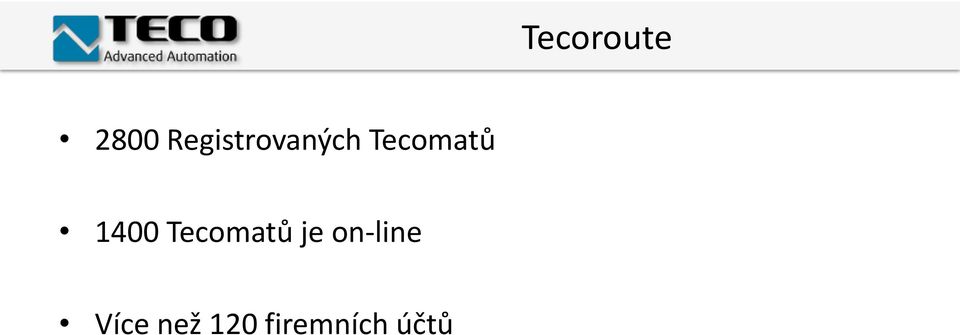 Tecomatů 1400 Tecomatů