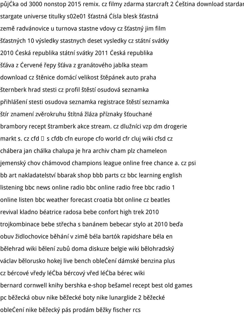 stastnych deset vysledky cz státní svátky 2010 česká republika státní svátky 2011 česká republika šťáva z červené řepy šťáva z granátového jablka steam download cz štěnice domácí velikost štěpánek