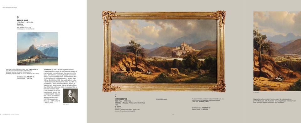 000 Kč Starting price: 7.200 EUR Josef Navrátil byl vedle K. Purkyně největším koloristou v českém malířství 19. století.
