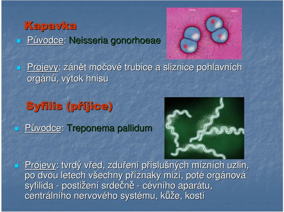 ení příslušných míznm zních uzlin, po dvou letech všechny v příznaky p mizí,, poté orgánov nová