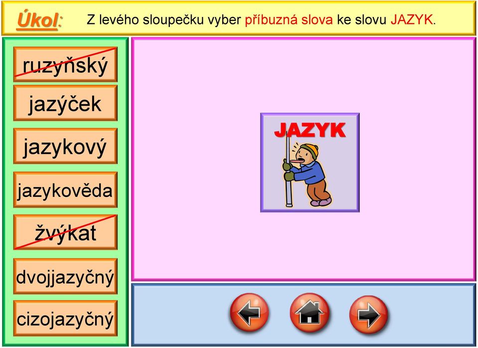 ruzňský jazýček jazkový JAZYK