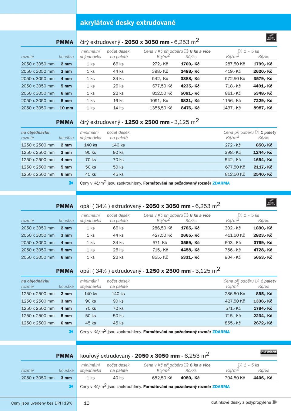 572,50 Kč 3579,- Kč 2050 x 3050 mm 5 mm 1 ks 26 ks 677,50 Kč 4235,- Kč 718,- Kč 4491,- Kč 2050 x 3050 mm 6 mm 1 ks 22 ks 812,50 Kč 5081,- Kč 861,- Kč 5348,- Kč 2050 x 3050 mm 8 mm 1 ks 16 ks 1091,-
