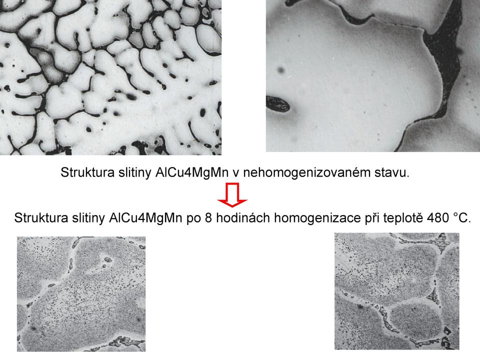 Struktura slitiny AlCu4MgMn po