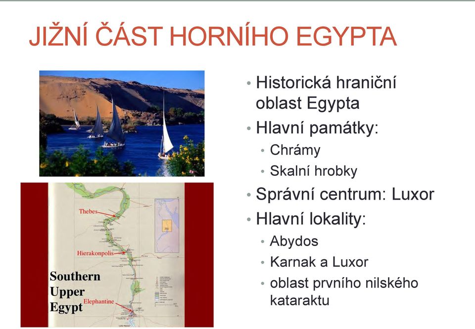 hrobky Správní centrum: Luxor Hlavní lokality: