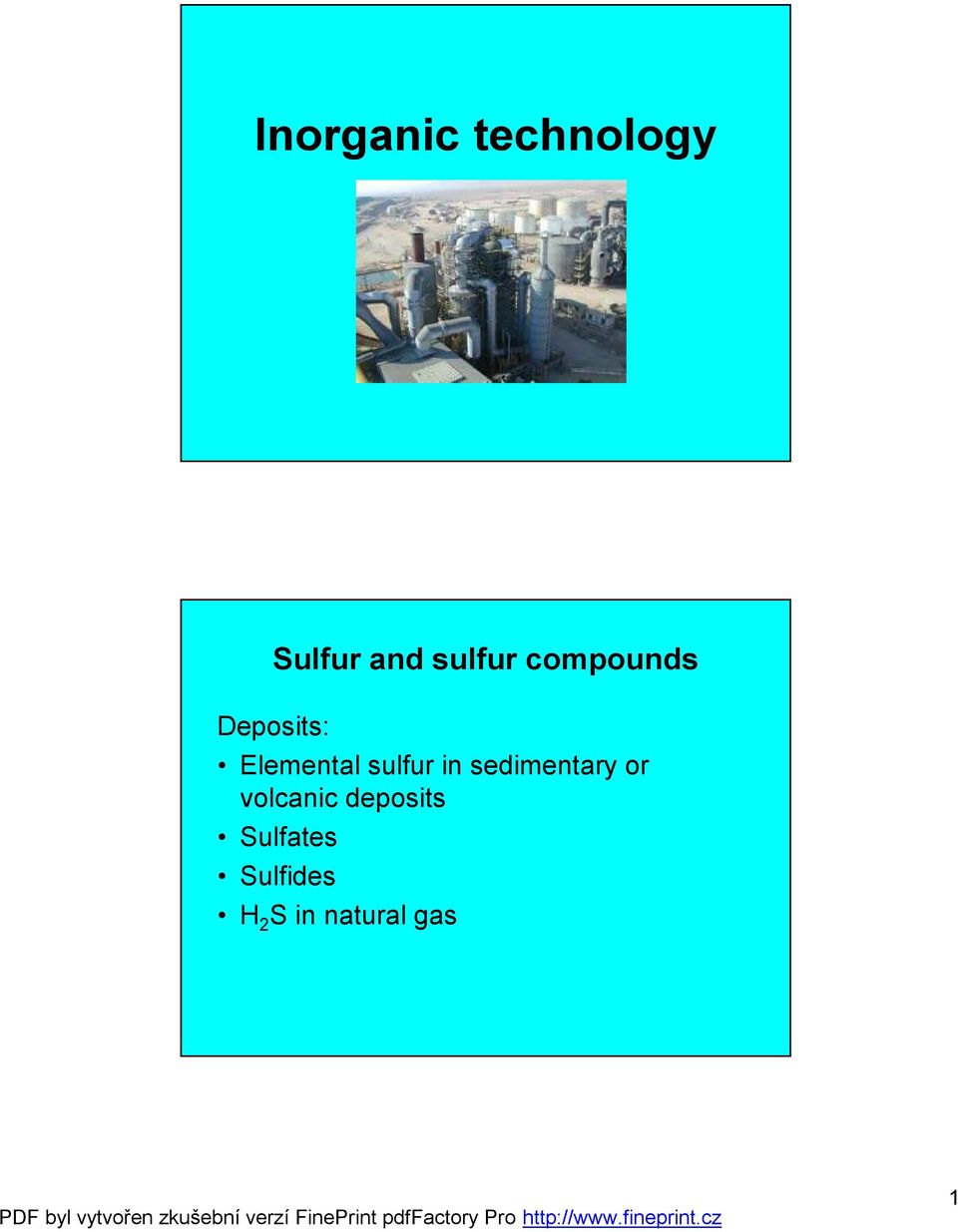 sulfur in sedimentary or volcanic
