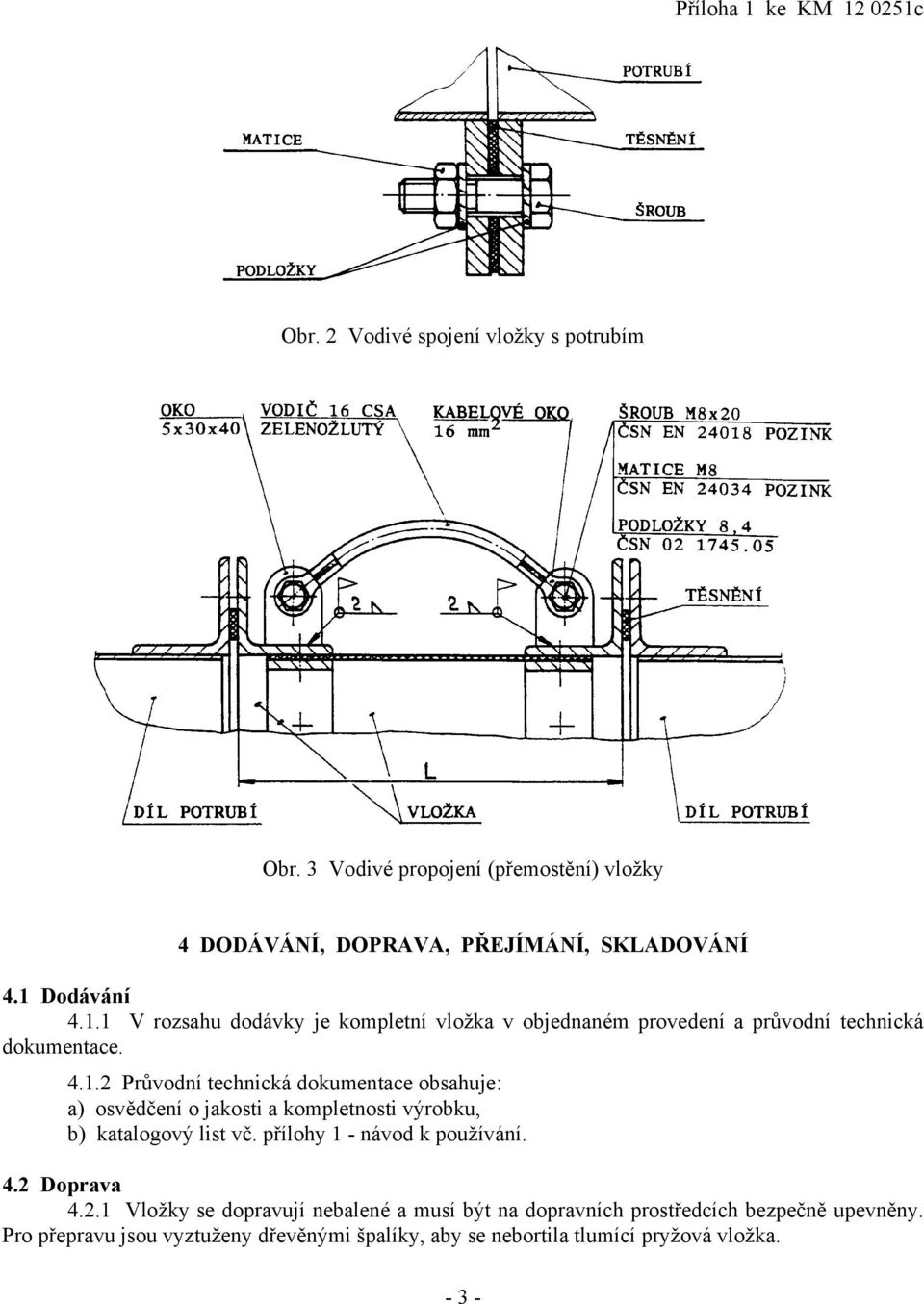 přílohy 1 - návod k používání. 4.2 Doprava 4.2.1 Vložky se dopravují nebalené a musí být na dopravních prostředcích bezpečně upevněny.