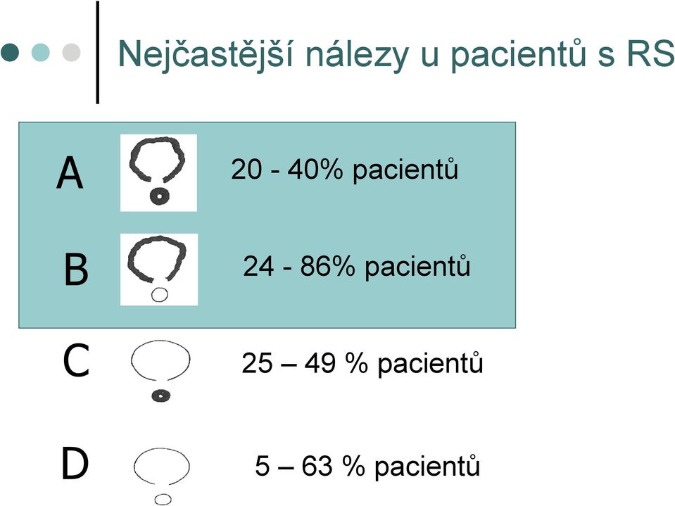 pacientů B 24-86% pacientů