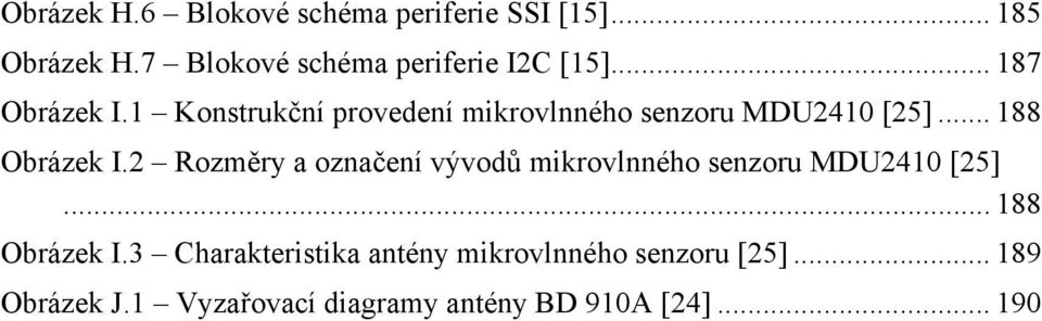 1 Konstrukční provedení mikrovlnného senzoru MDU2410 [25]... 188 Obrázek I.