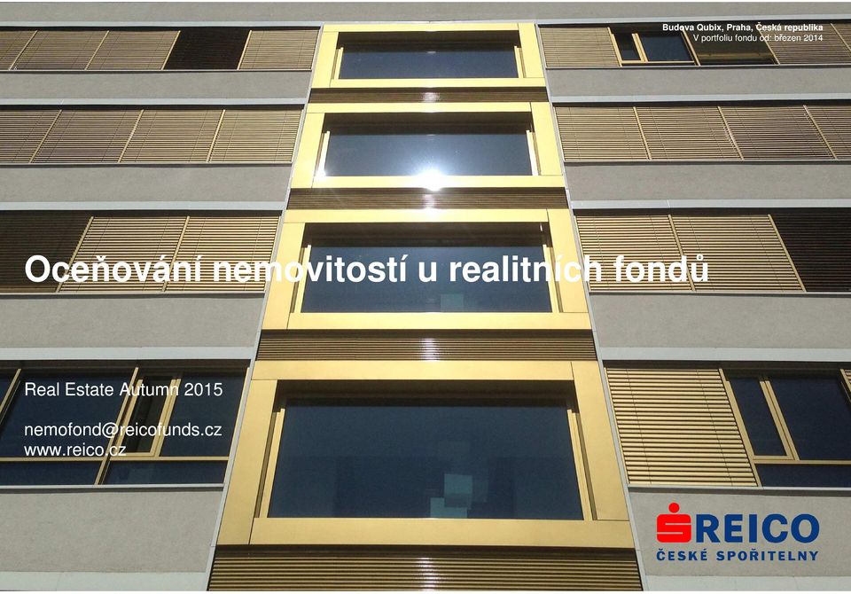 nemovitostí u realitních fondů Real Estate