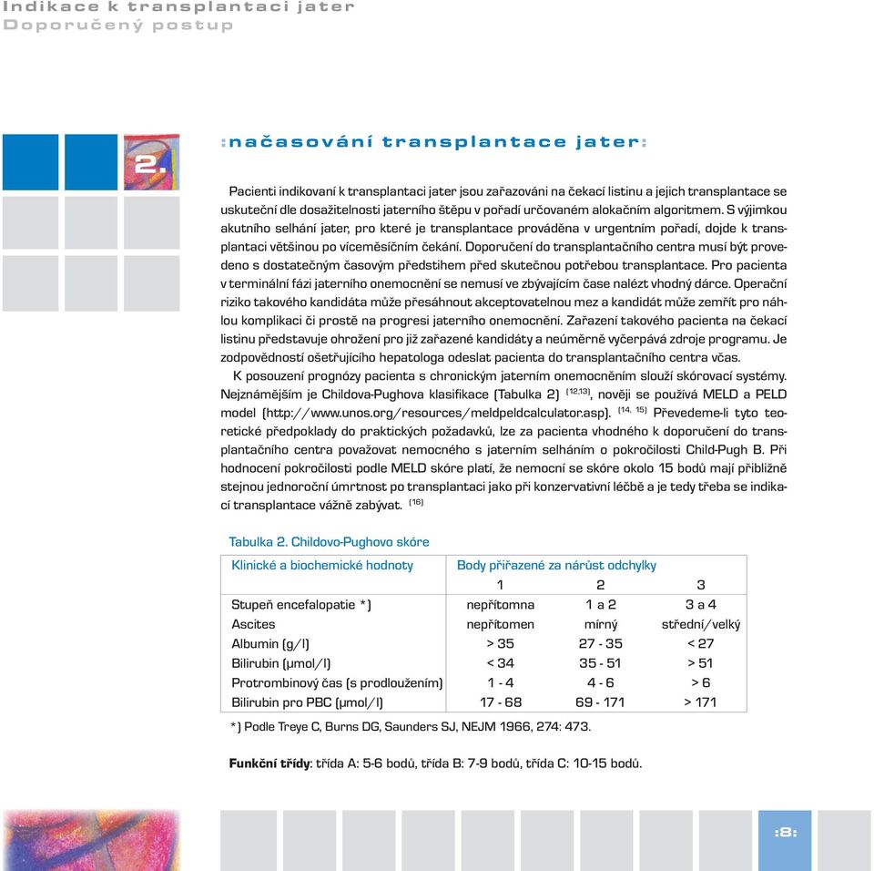 S výjimkou akutního selhání jater, pro které je transplantace prováděna v urgentním pořadí, dojde k transplantaci většinou po víceměsíčním čekání.