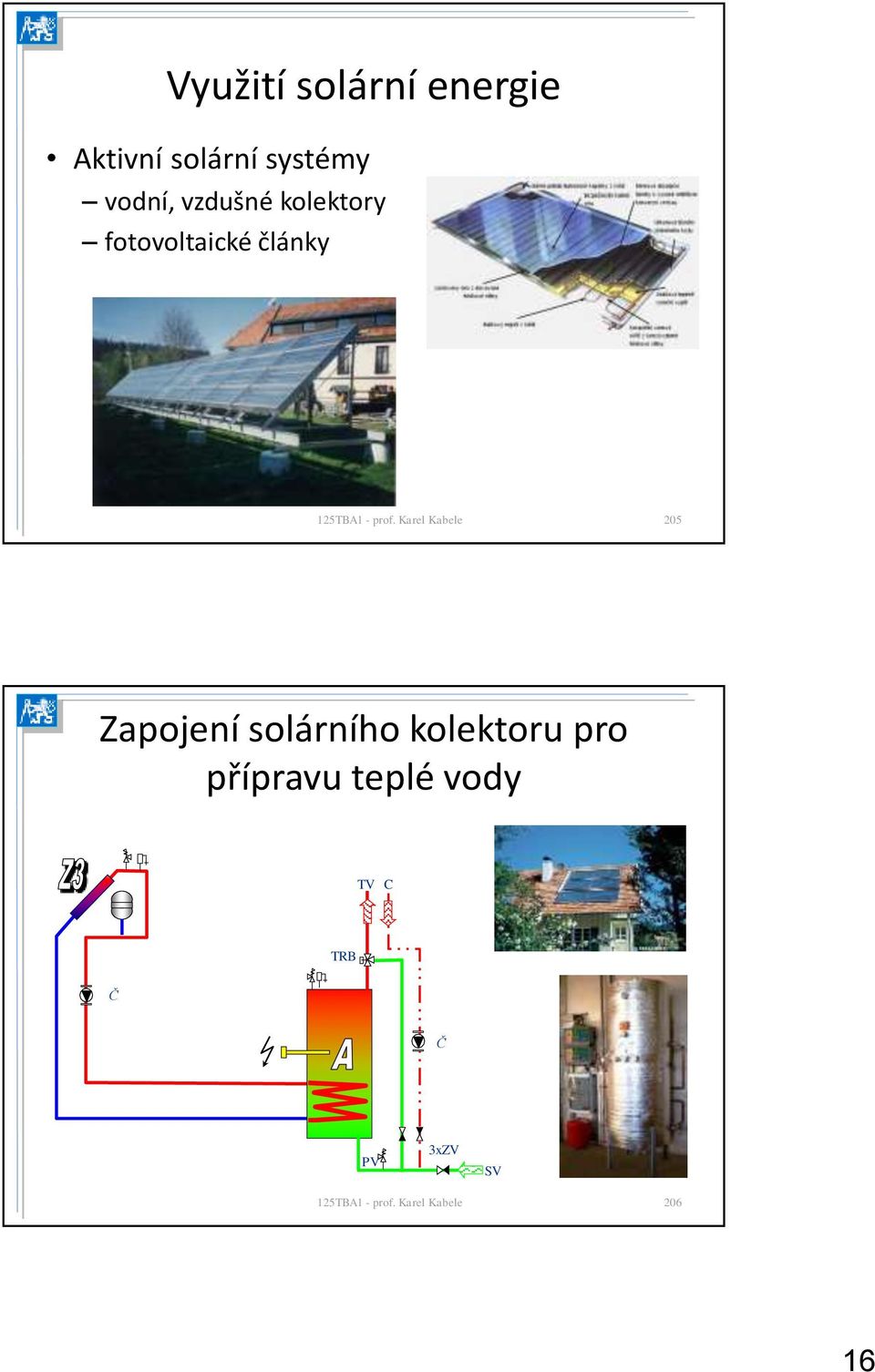 fotovoltaické články 205 Zapojení solárního