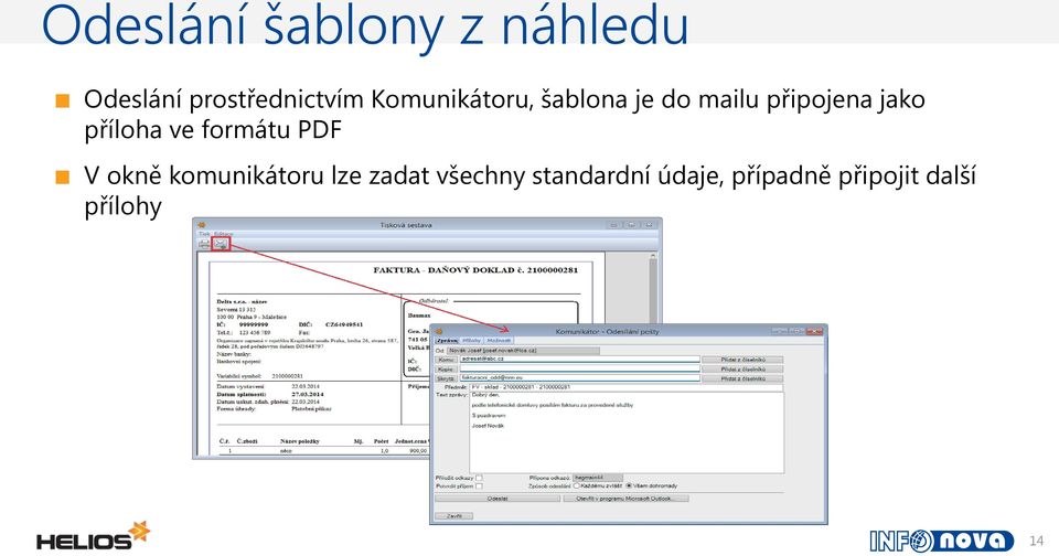 příloha ve formátu PDF V okně komunikátoru lze zadat