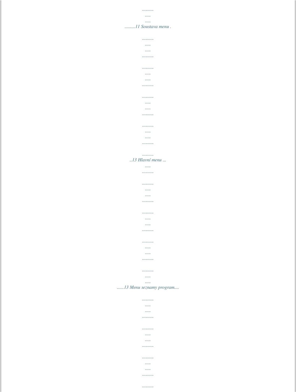 ...13 Menu