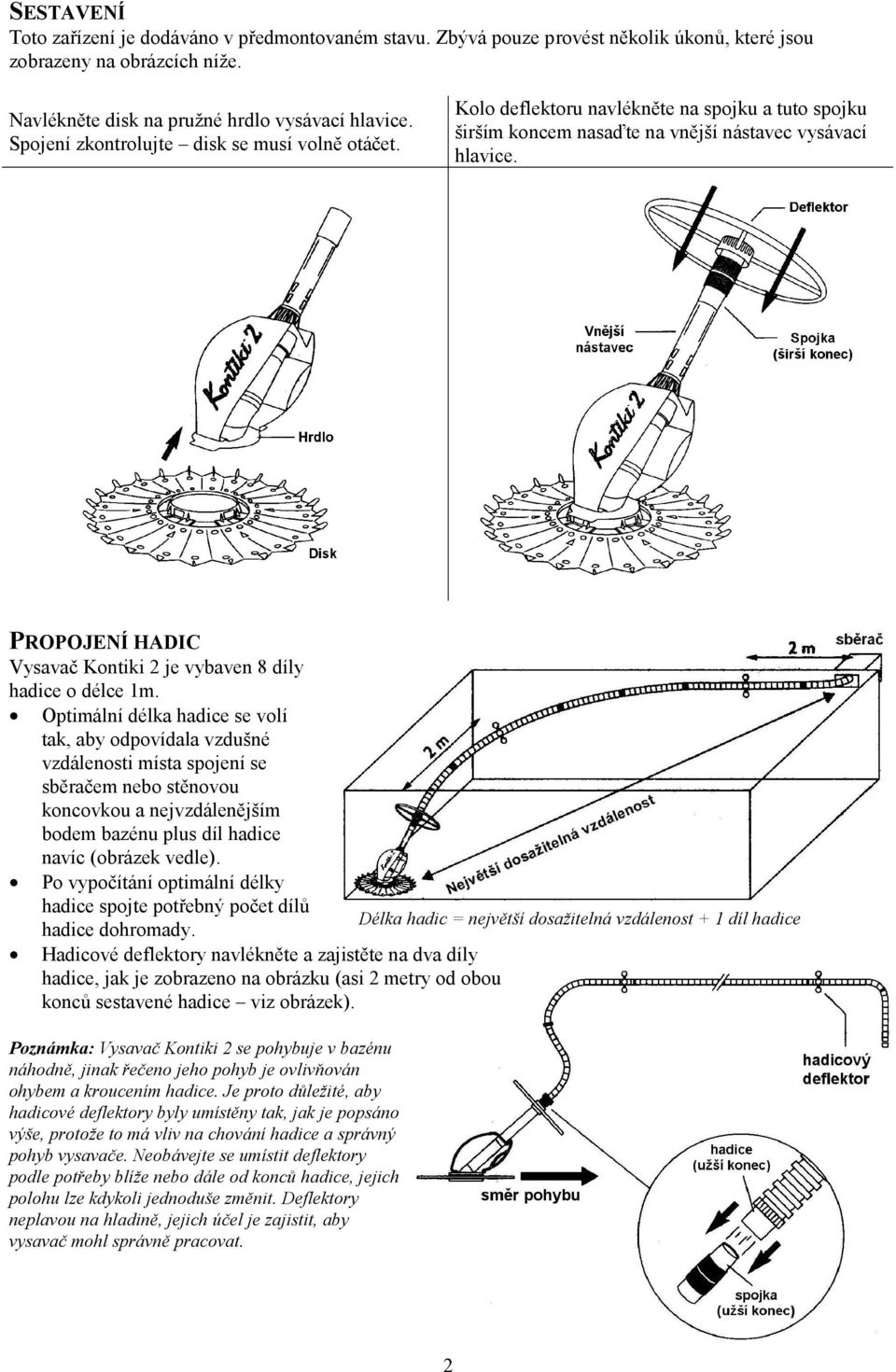 Poloautomatický bazénový vysavač. Kontiki 2. Návod k použití - PDF Free  Download