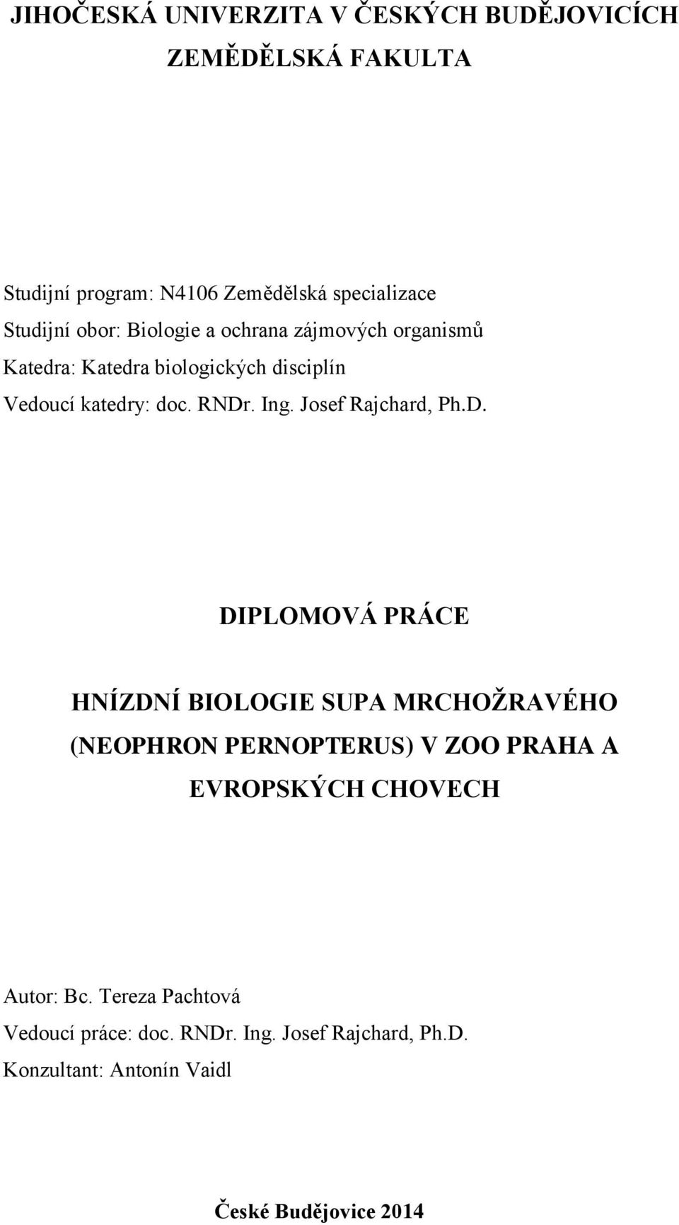 Josef Rajchard, Ph.D.