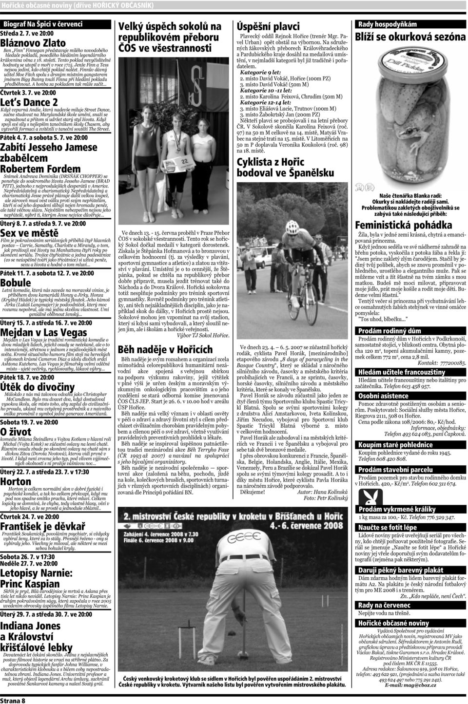 7. a středa 23. 7.