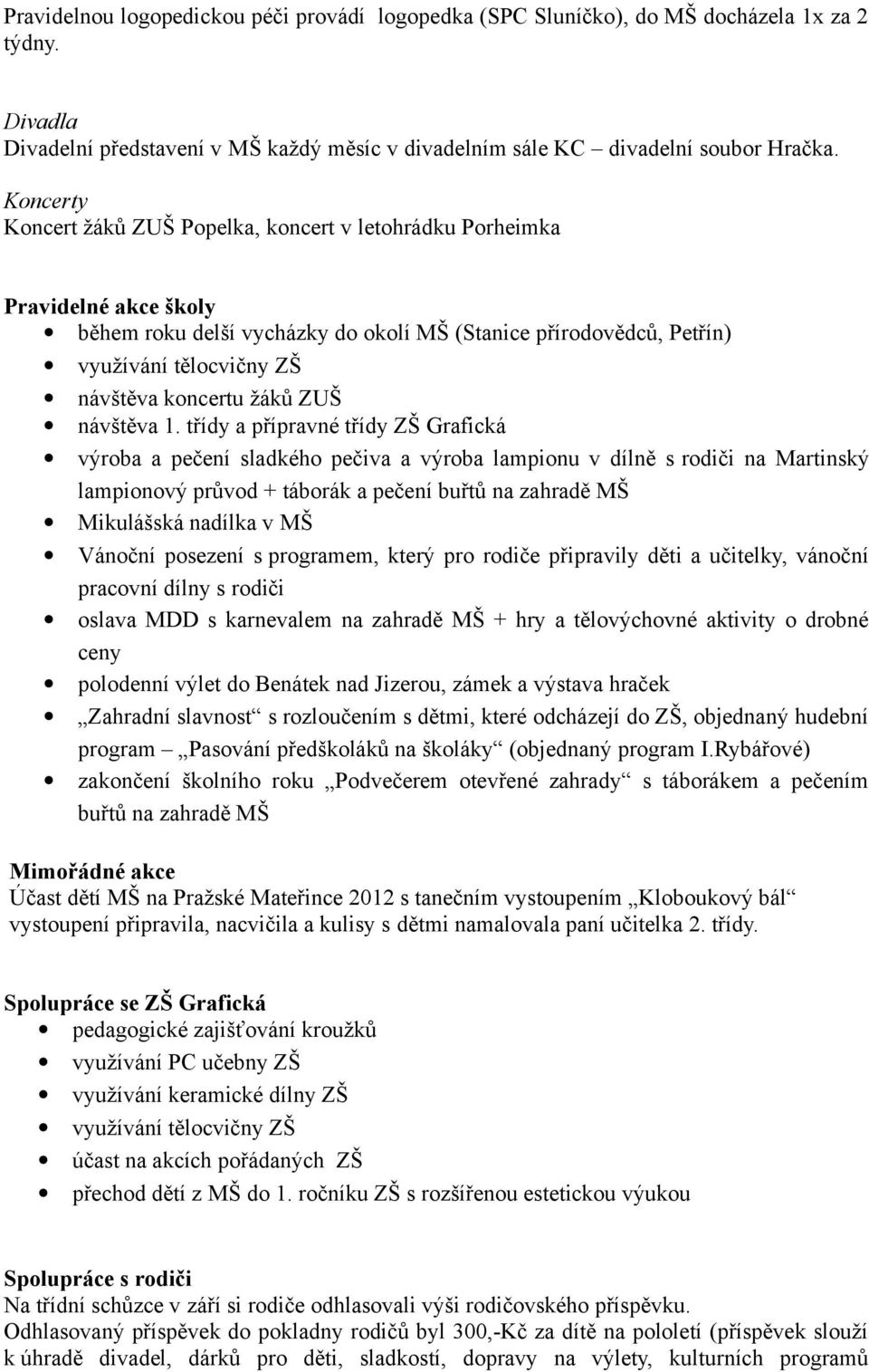 žáků ZUŠ návštěva 1.