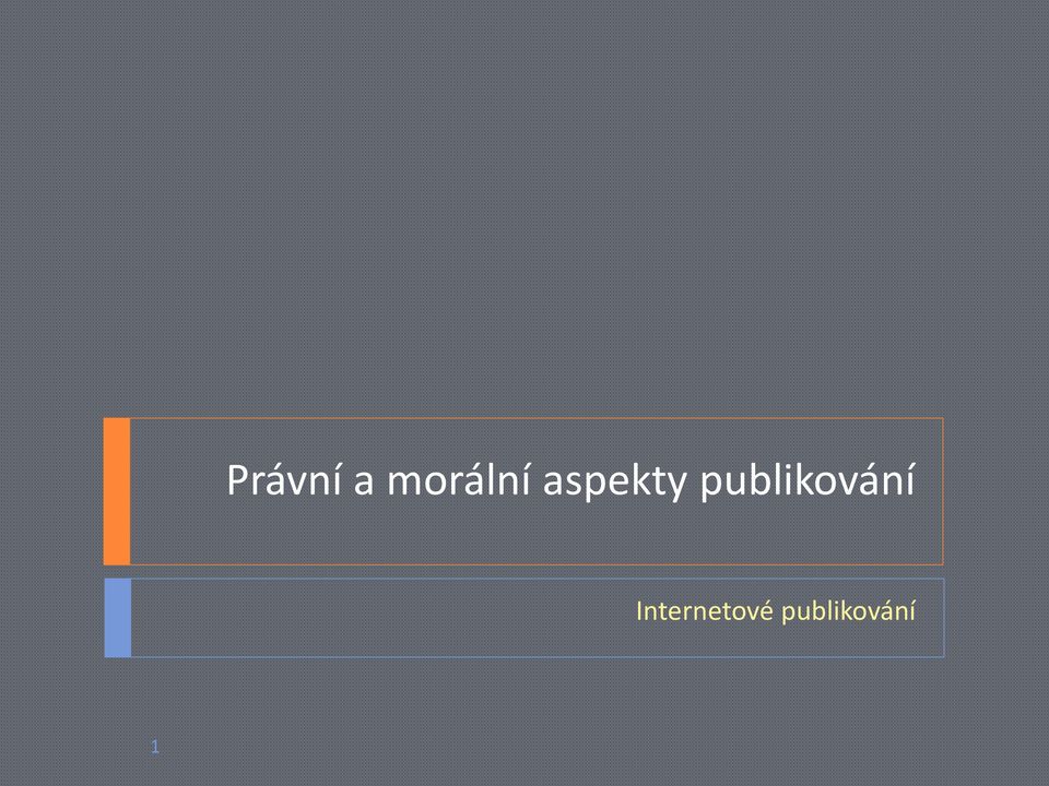 publikování