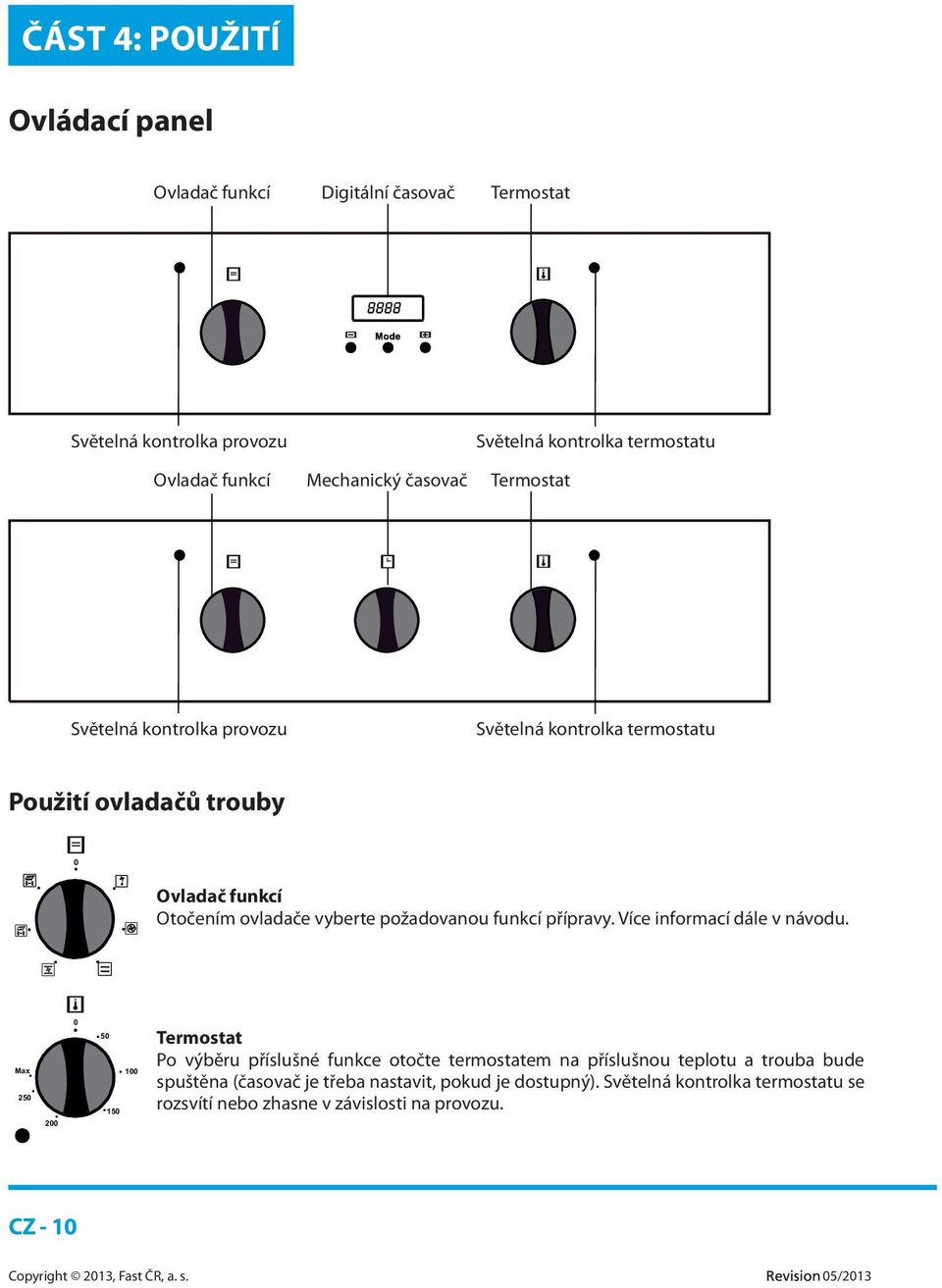 požadovanou funkcí přípravy. Více informací dále v návodu.