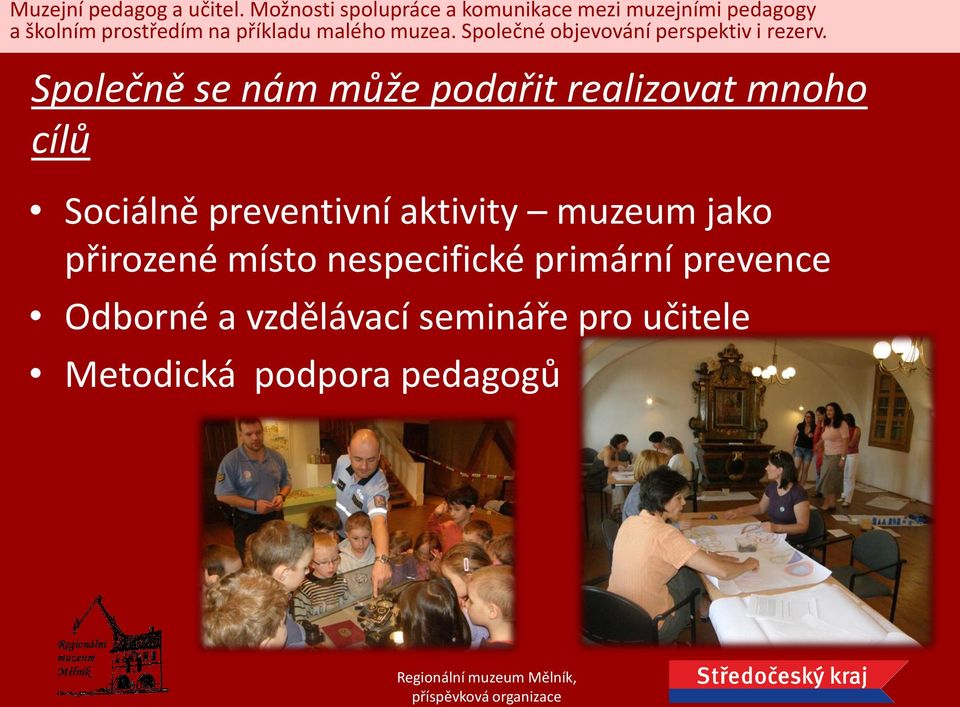 místo nespecifické primární prevence Odborné a