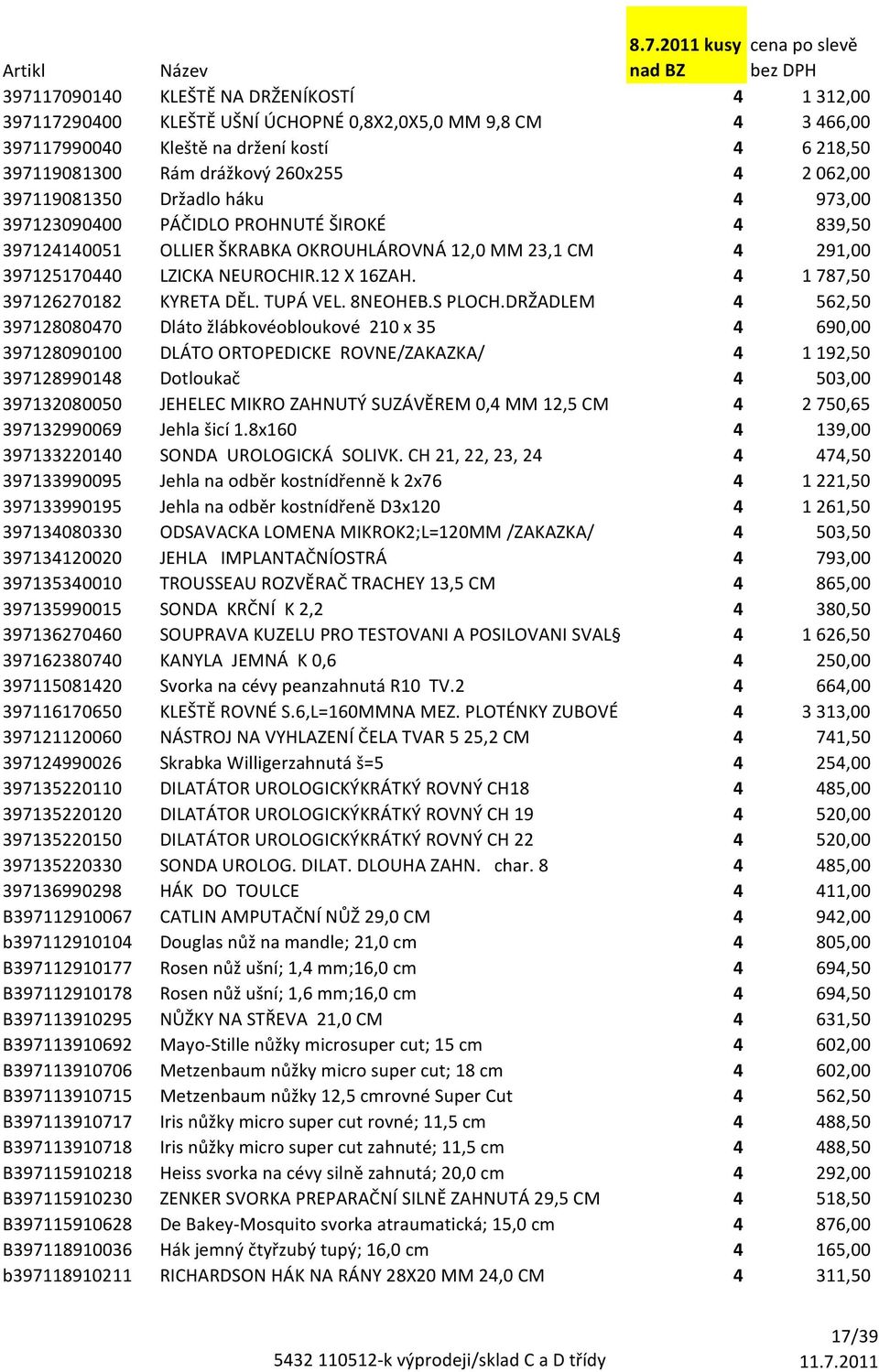 4 1787,50 397126270182 KYRETA DĚL. TUPÁ VEL. 8NEOHEB.S PLOCH.