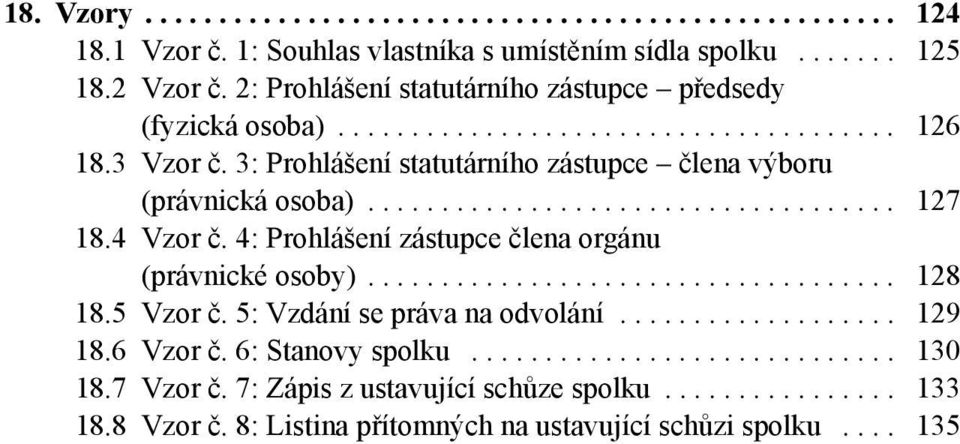 ................................... 127 18.4 Vzor č. 4: Prohlášení zástupce člena orgánu (právnické osoby).................................... 128 18.5 Vzor č.