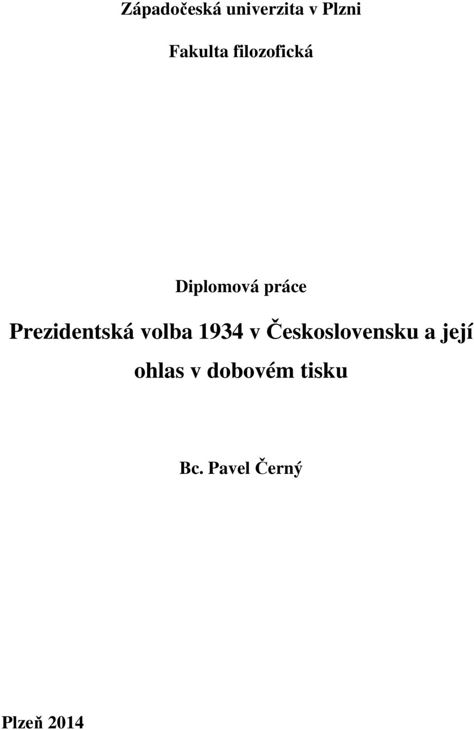 volba 1934 v Československu a její ohlas