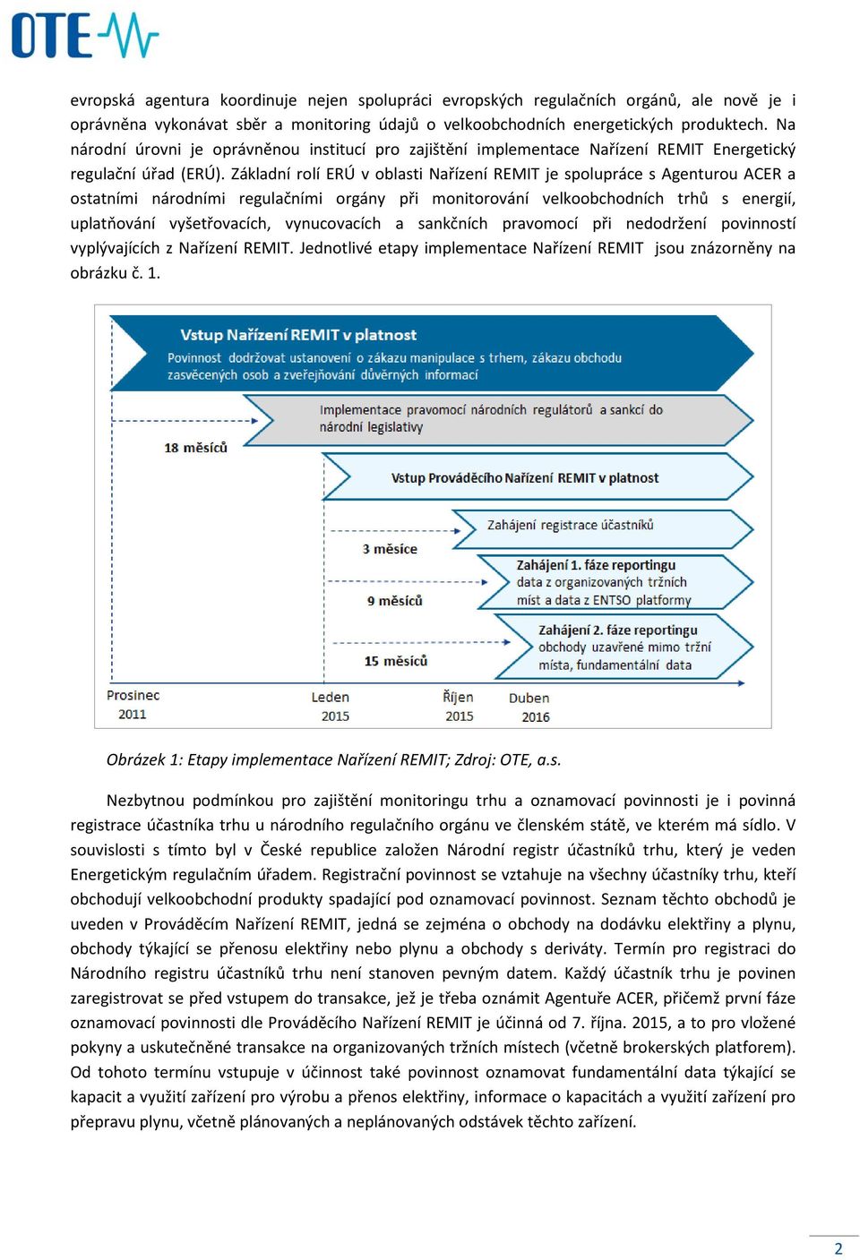 Základní rolí ERÚ v oblasti Nařízení REMIT je spolupráce s Agenturou ACER a ostatními národními regulačními orgány při monitorování velkoobchodních trhů s energií, uplatňování vyšetřovacích,