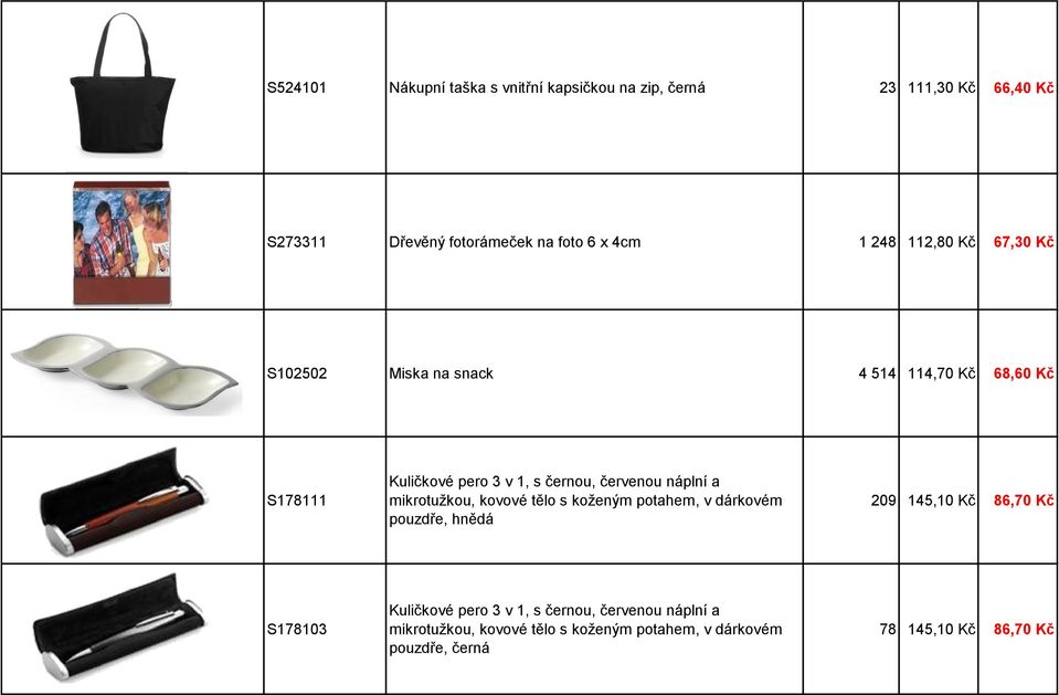 náplní a mikrotužkou, kovové tělo s koženým potahem, v dárkovém pouzdře, hnědá 209 145,10 Kč 86,70 Kč S178103 Kuličkové