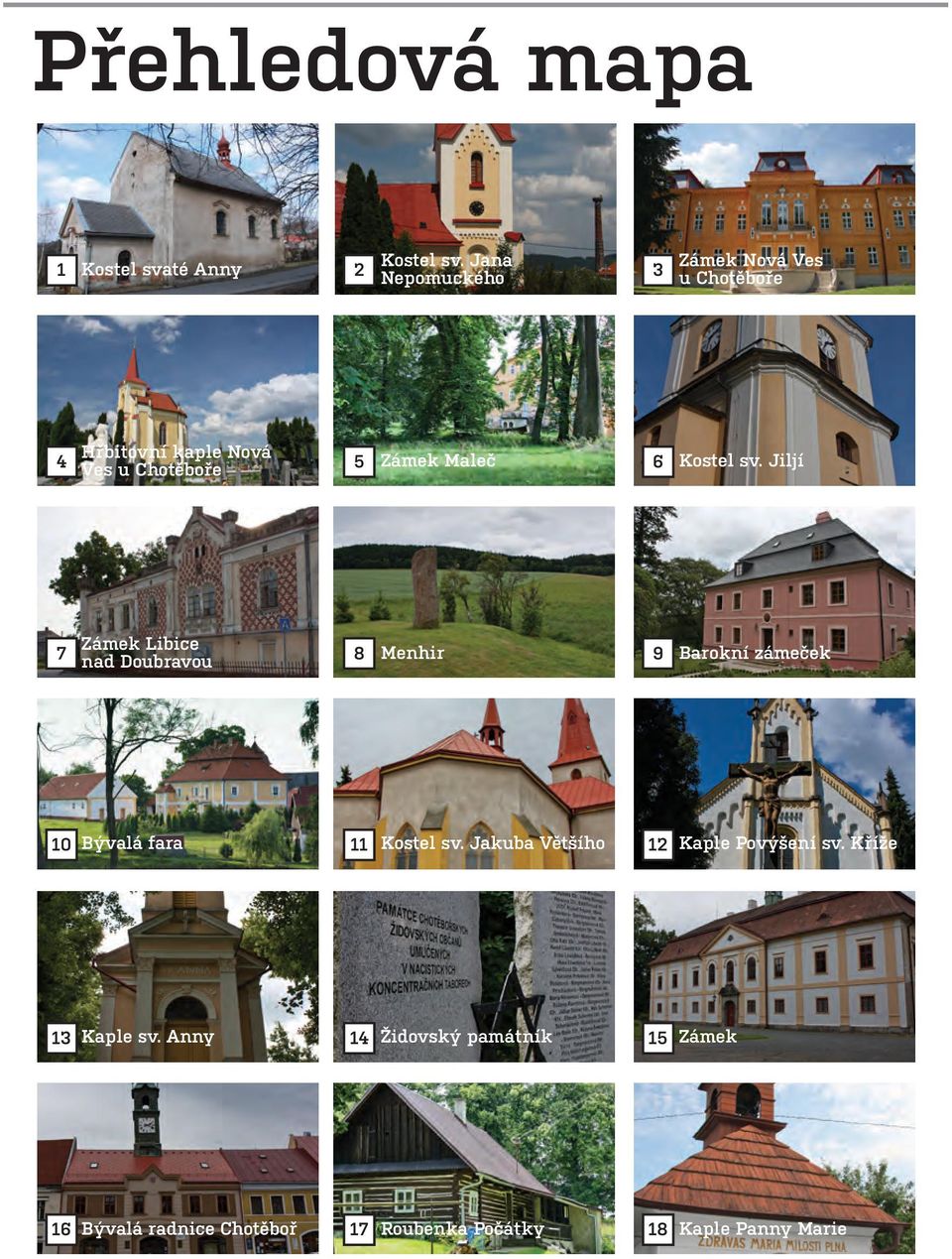 Chotěboře 5 Zámek Maleč 6 Kostel sv.
