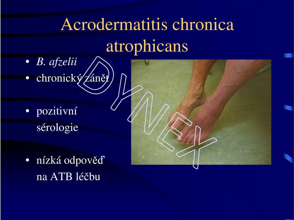 atrophicans pozitivní