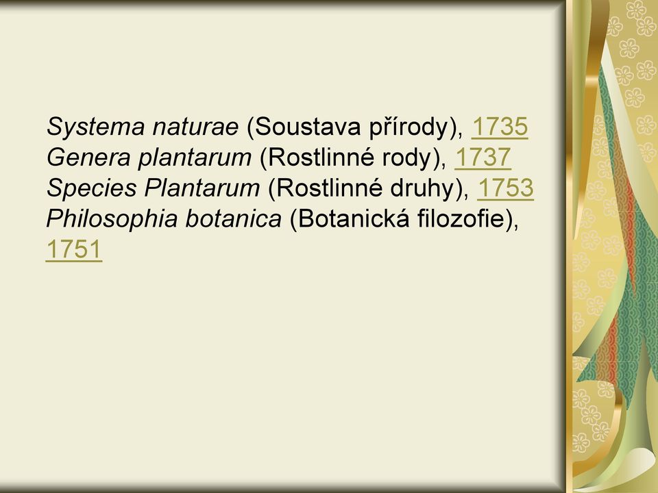 Species Plantarum (Rostlinné druhy), 1753