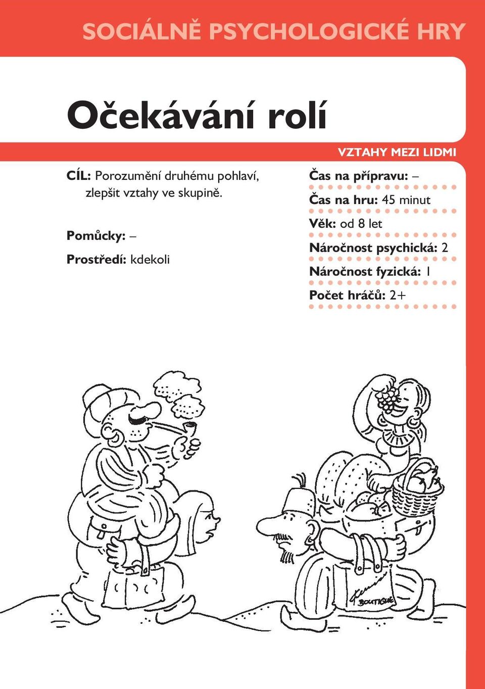 Pomůcky: Prostředí: kdekoli VZTAHY MEZI LIDMI Čas na přípravu: