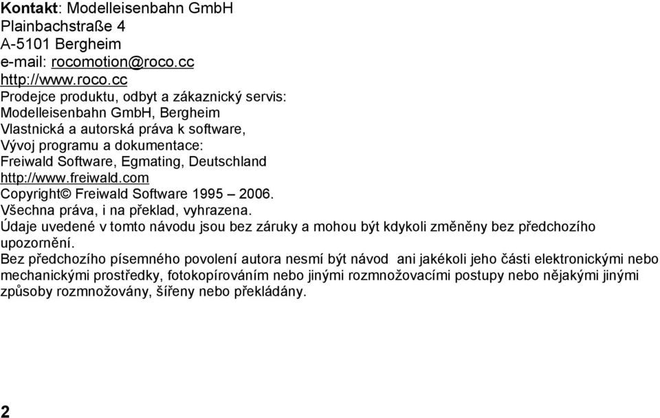 cc http://www.roco.