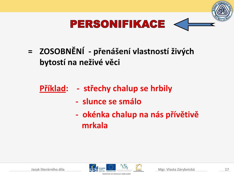 chalup se hrbily - slunce se smálo - okénka