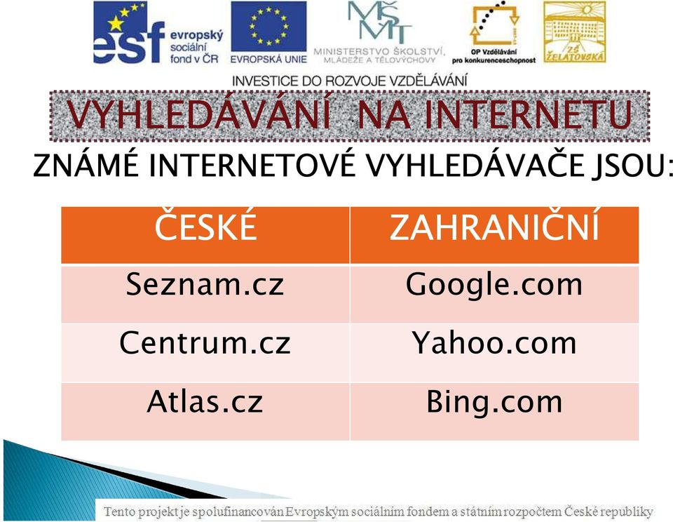 Seznam.cz Centrum.cz Atlas.