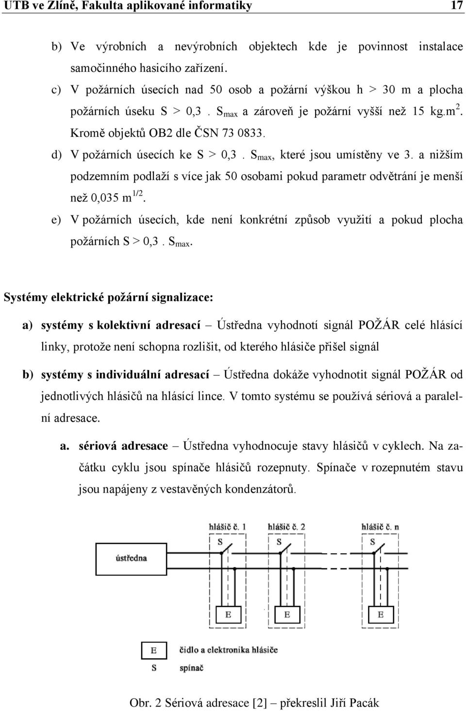 d) V požárních úsecích ke S > 0,3. S max, které jsou umístěny ve 3. a nižším podzemním podlaží s více jak 50 osobami pokud parametr odvětrání je menší než 0,035 m 1/2.