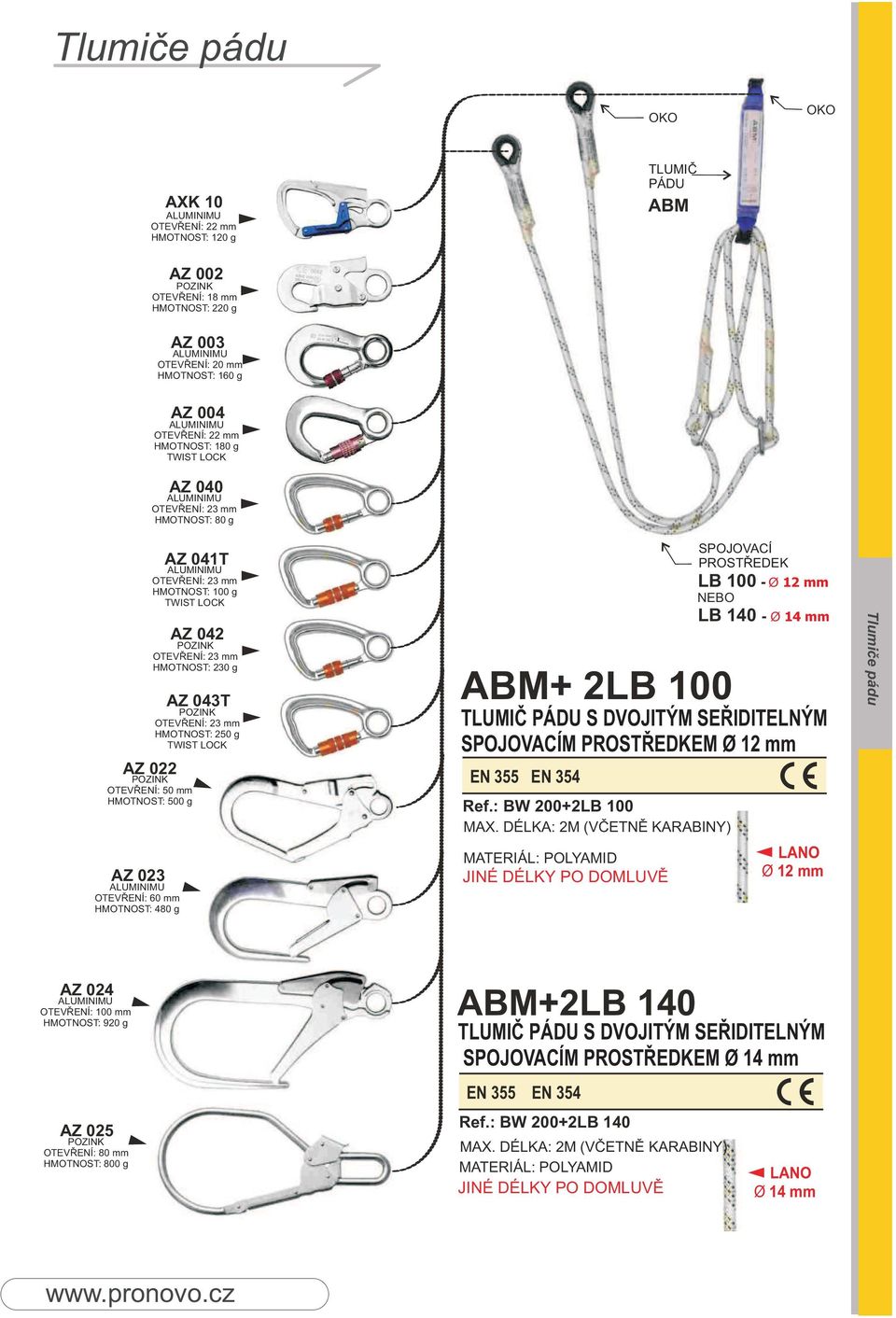 EN 355 EN 354 Ref.: BW 200+2LB 100 MAX.