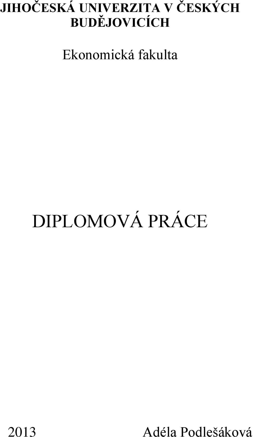 Ekonomická fakulta