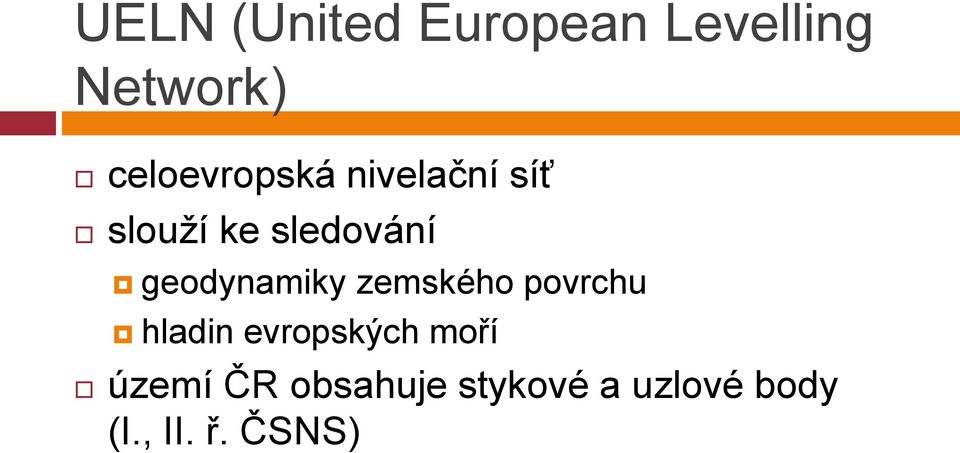 geodynamiky zemského povrchu hladin evropských