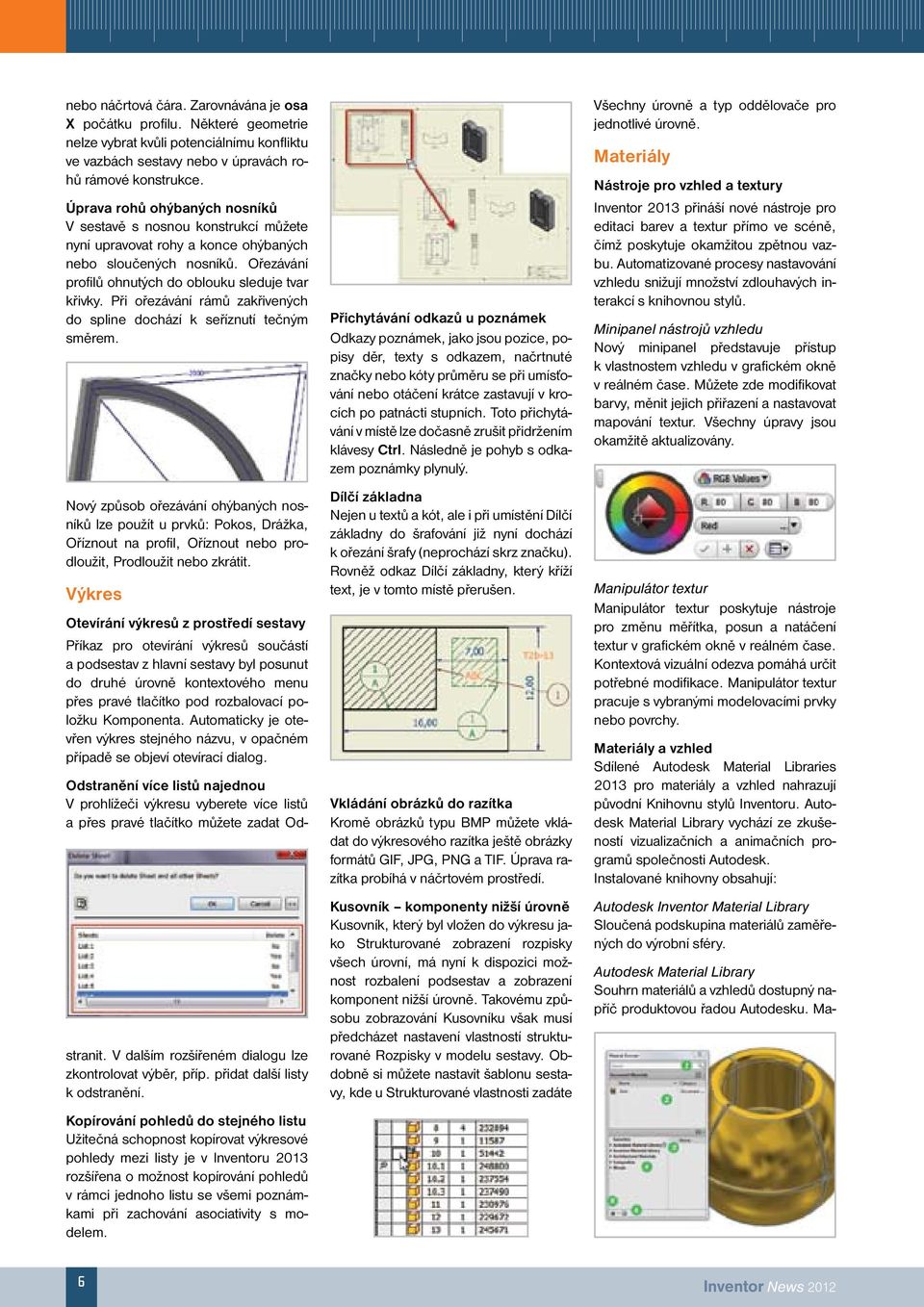 Při ořezávání rámů zakřivených do spline dochází k seříznutí tečným směrem.